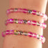 Bracelet en perles de verre Magenta Magic | Argent | Sirène